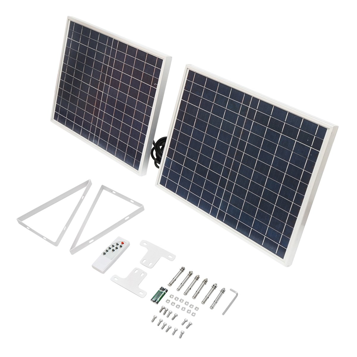 Lampa LED 126x0.5W cu panou solar 25W si baterie 7V/10Ah Breckner Germany